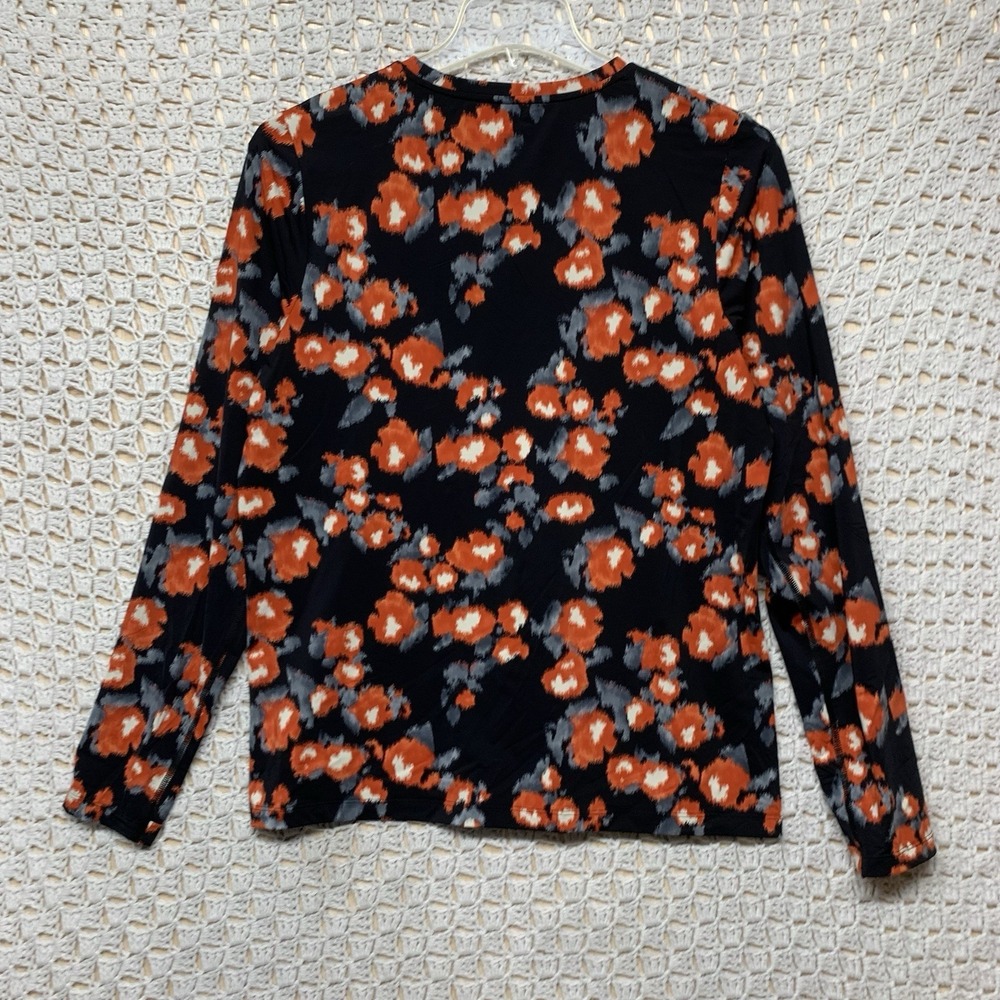Duluth Trading T-Shirt Women Sz XL Multicolor Floral Suit Up‎ Swim Long Sleeve - Picture 4 of 8